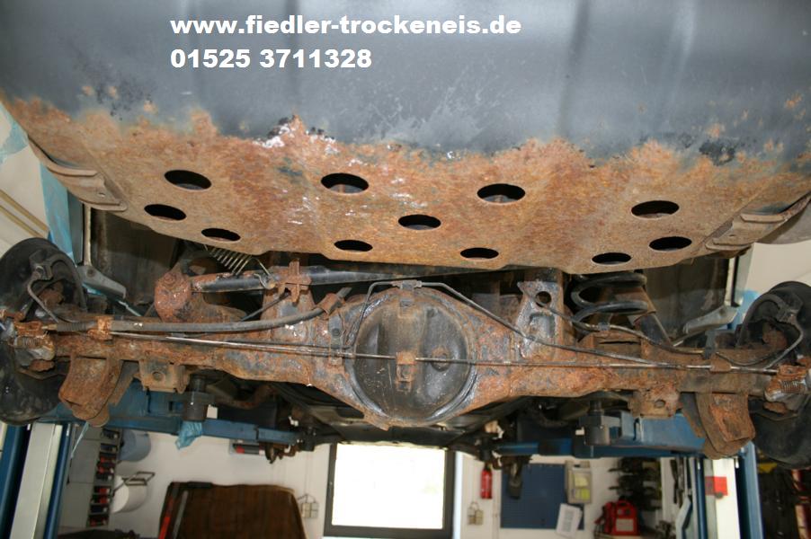 ungreinigte Radmulde