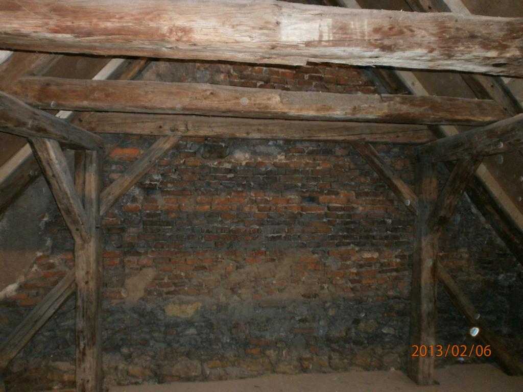 Trockeneisstrahlen Dachstuhl