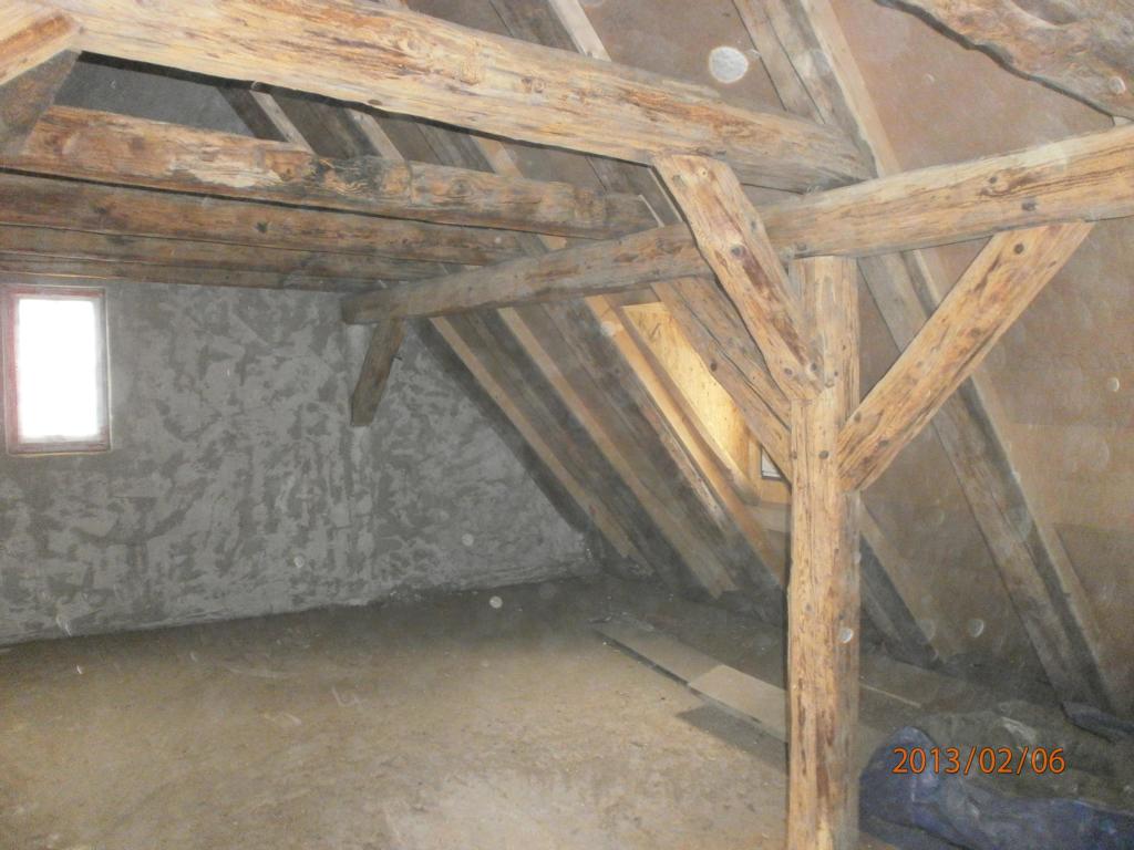 Trockeneisreinigung Holz Dachstuhl