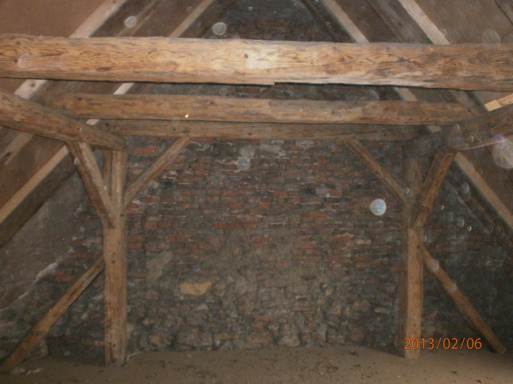 Trockeneisreinigung Dachstuhl