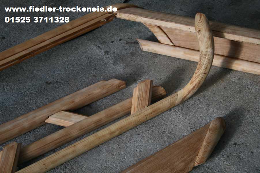 Trockeneisgereinigtes Holz